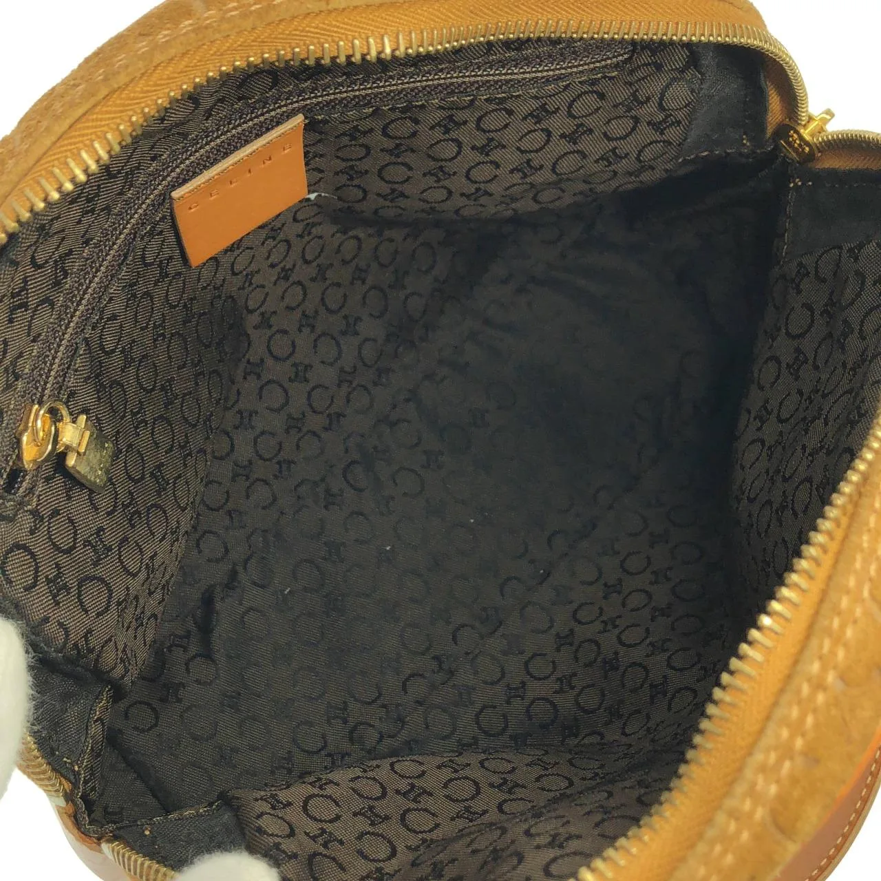 CELINE Handbag 棕色 中古品B - 縮圖 9