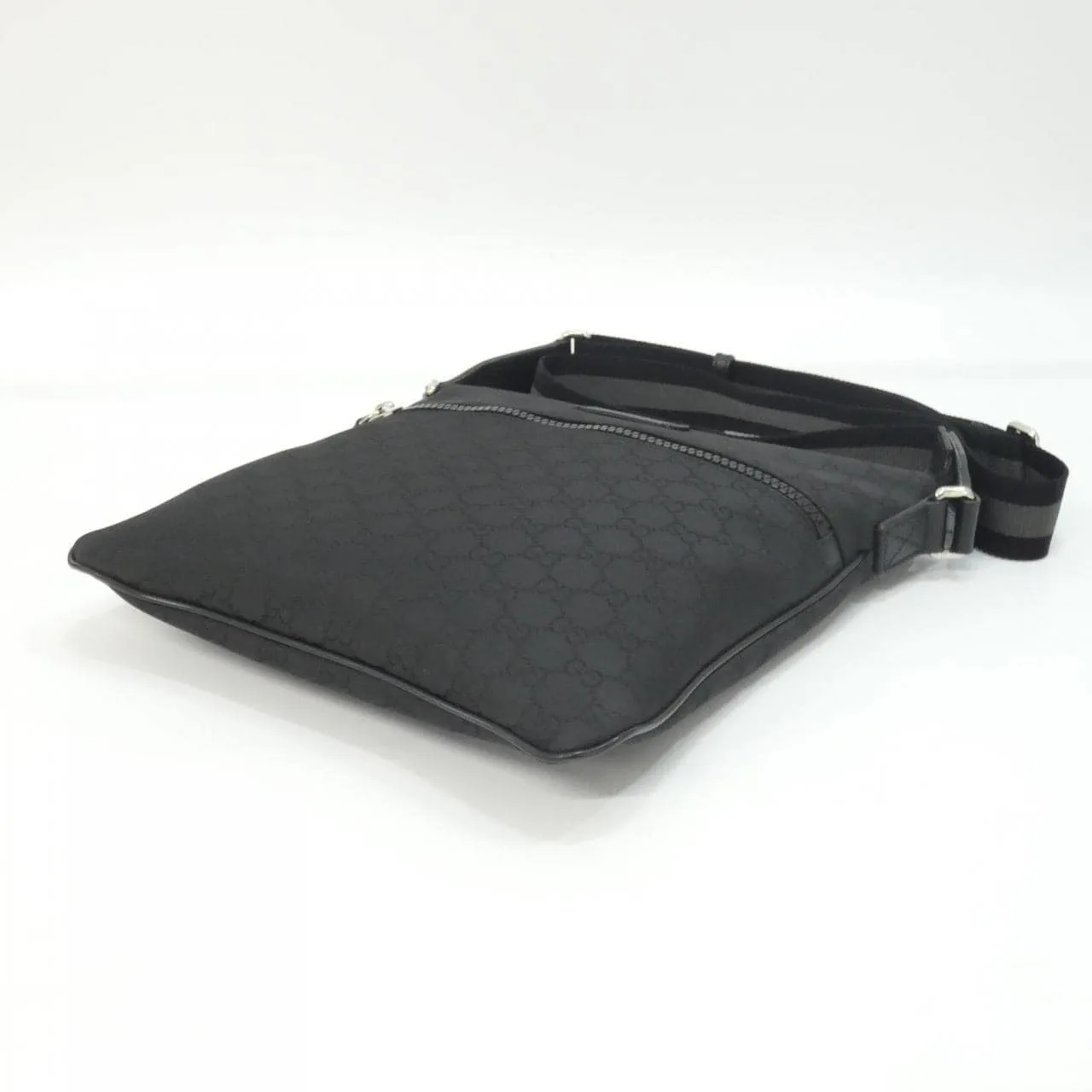 GUCCI GG Supreme 449184 G1XHN Shoulder Nylon 黑色 尼龍 中古品A - 縮圖 3