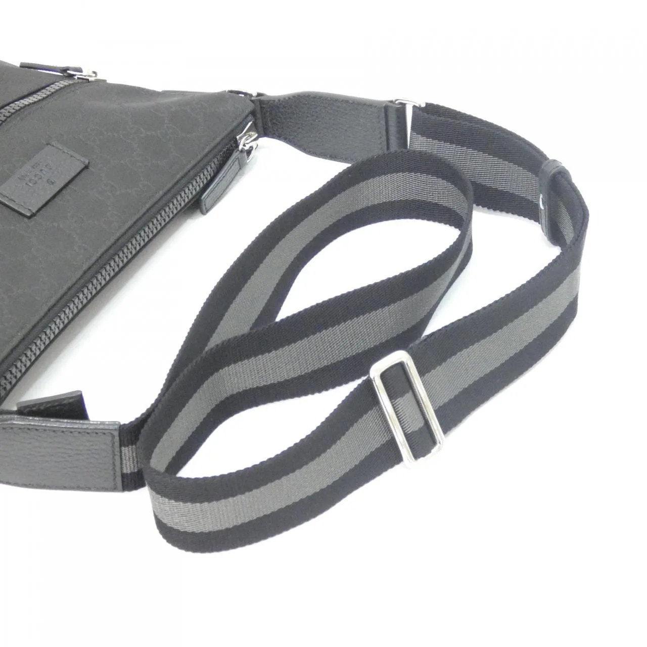 GUCCI GG Supreme 449184 G1XHN Shoulder Nylon 黑色 尼龍 中古品A - 縮圖 9