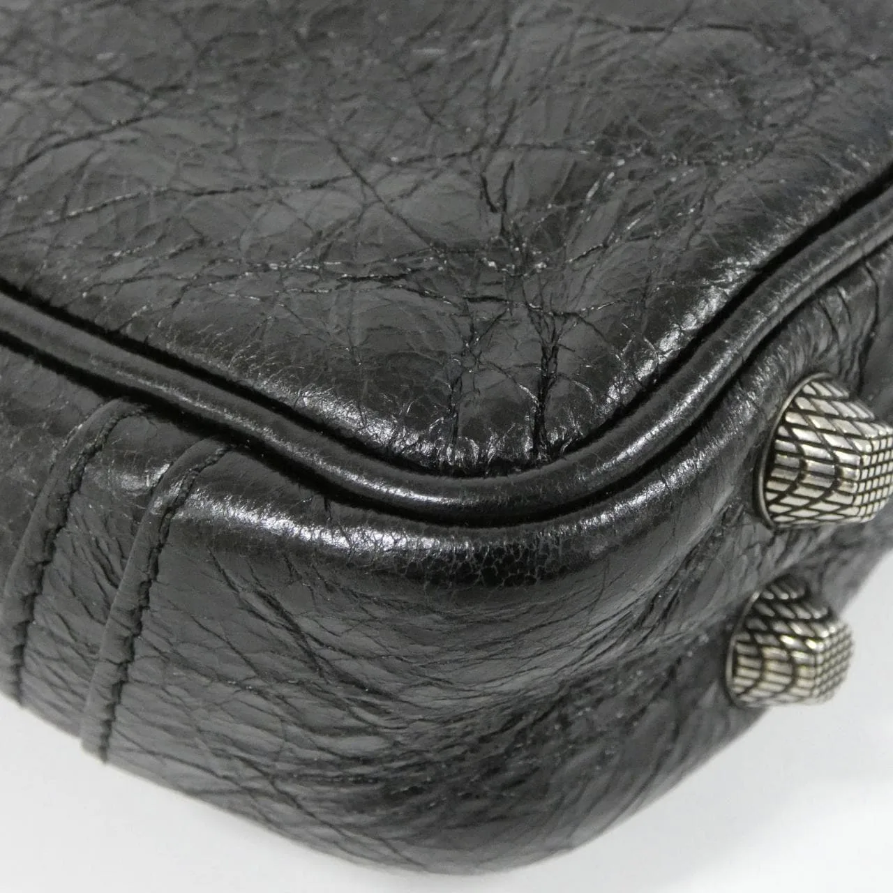 BALENCIAGA Le Cagole 719065 210KR 肩背包 羊皮 黑色 羊皮 中古品A - 縮圖 3