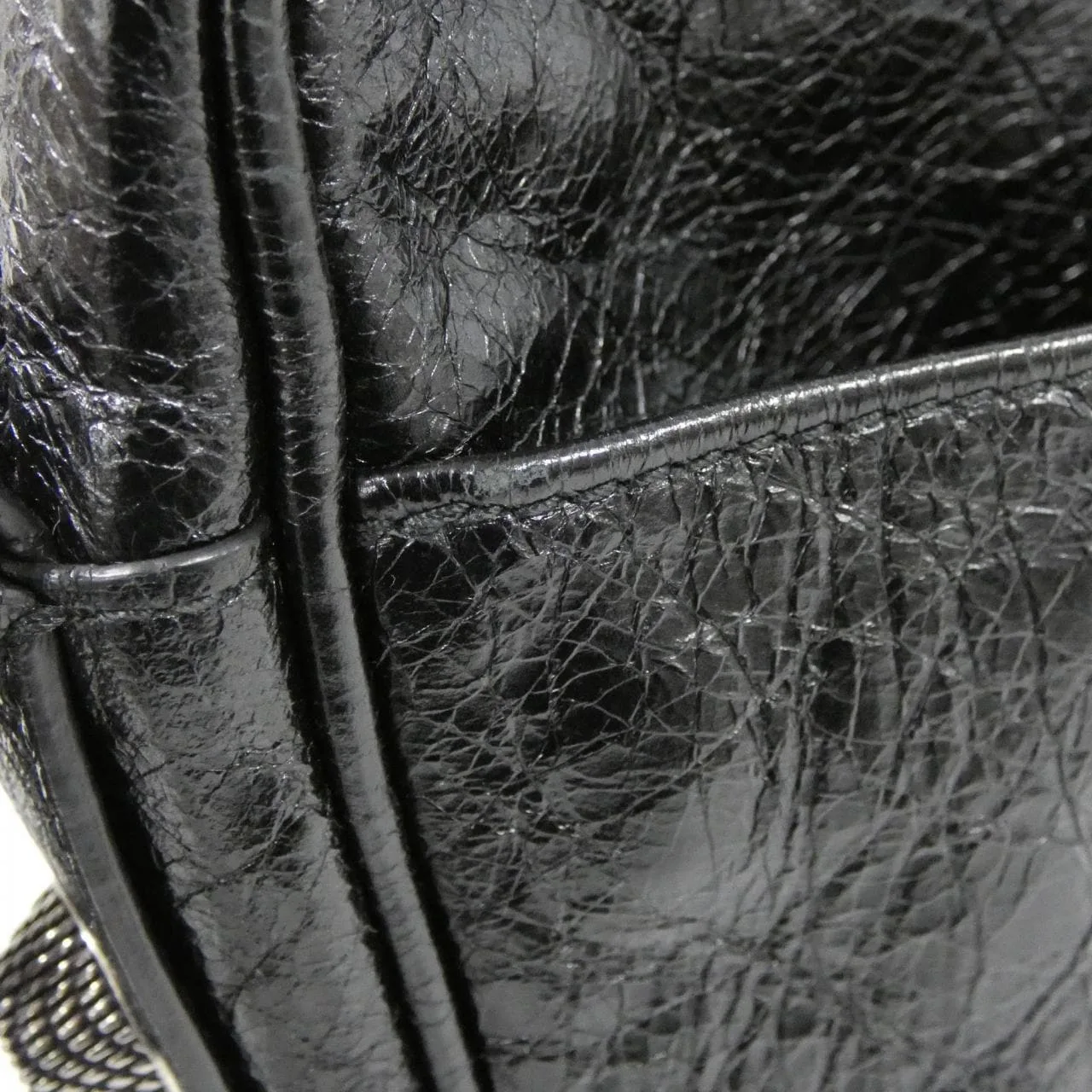 BALENCIAGA Le Cagole 719065 210KR 肩背包 羊皮 黑色 羊皮 中古品A - 縮圖 5