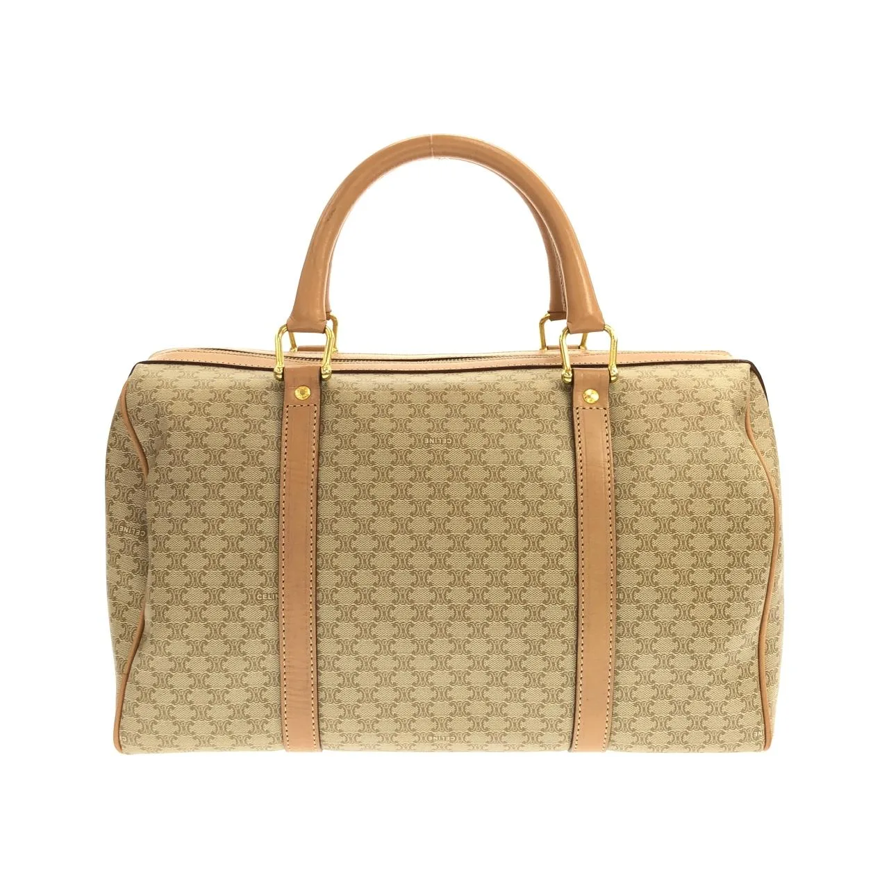CELINE Boston Canvas 米色 帆布 中古品A - 縮圖 2