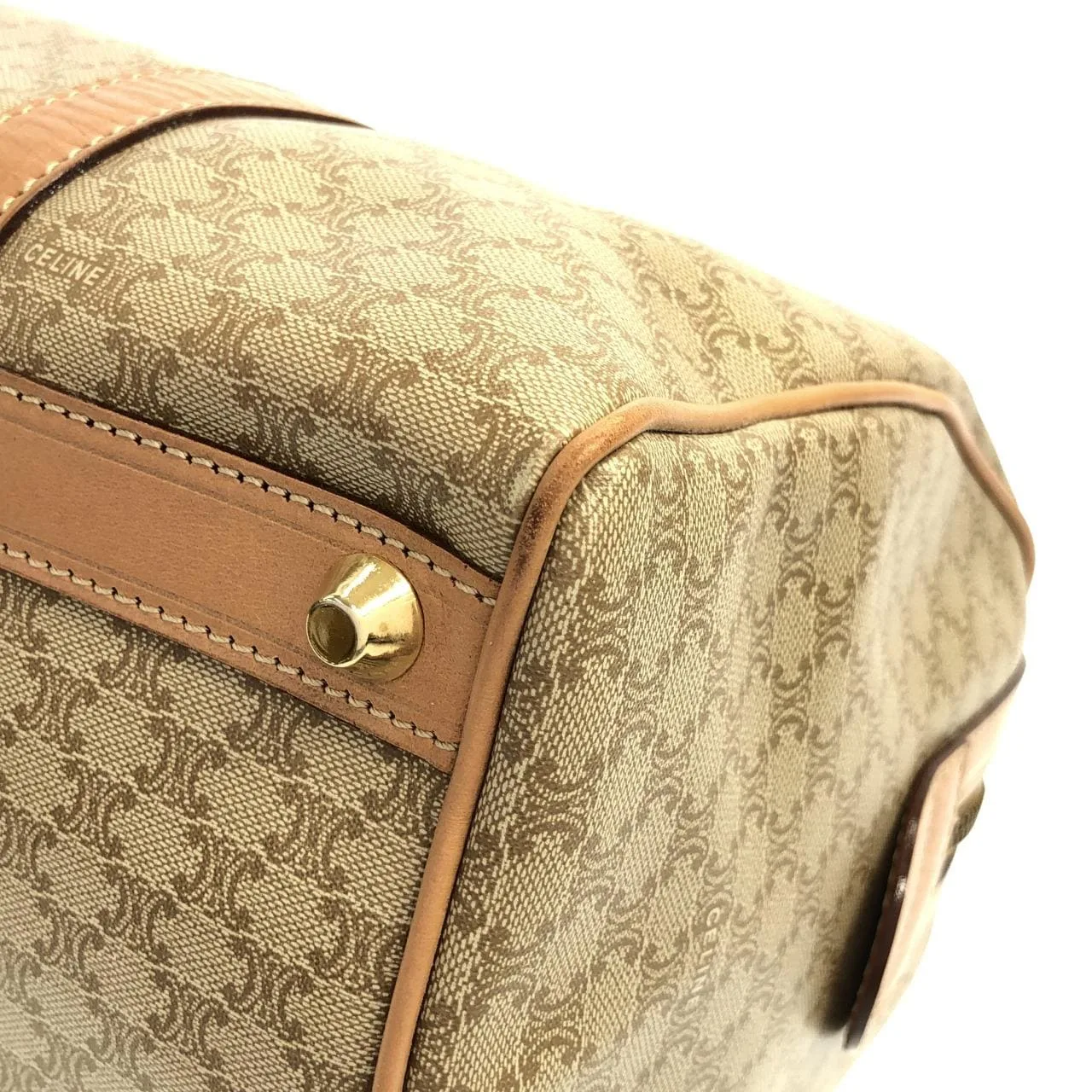 CELINE Boston Canvas 米色 帆布 中古品A - 縮圖 3