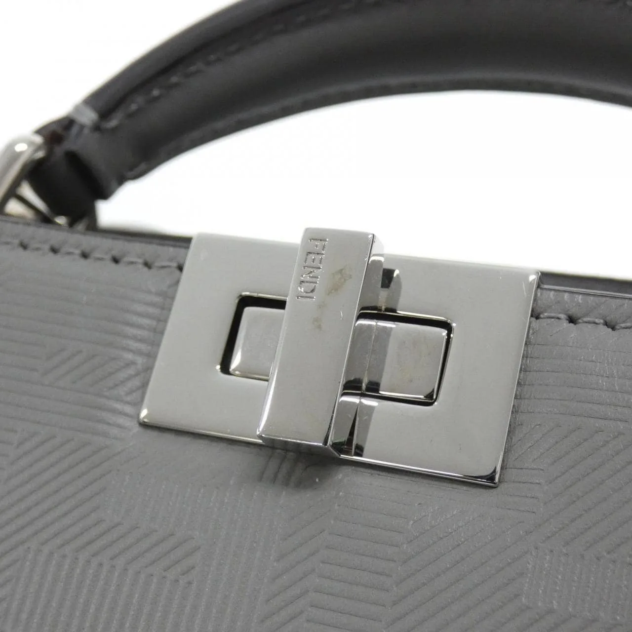 FENDI Baguette 7VA582 AP1T Handbag Leather Black Leather Rank A - Thumbnail 4