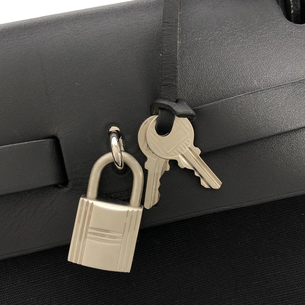 HERMES Herbag 038465CB Handbag Black Rank A - Thumbnail 6