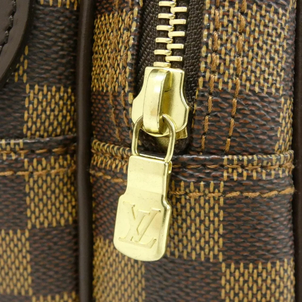 LOUIS VUITTON N45253 Shoulder Damier 黑色 Damier 中古品A - 縮圖 4