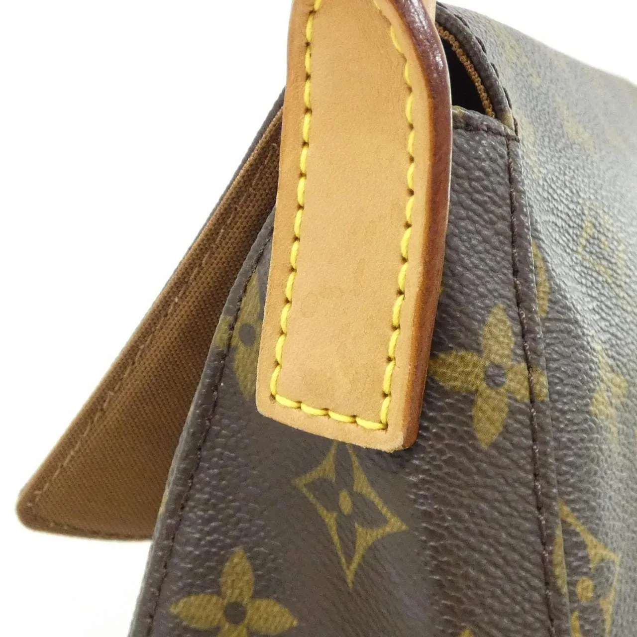 LOUIS VUITTON Looping M51147 Shoulder Monogram 黑色 Monogram 中古品A - 縮圖 6