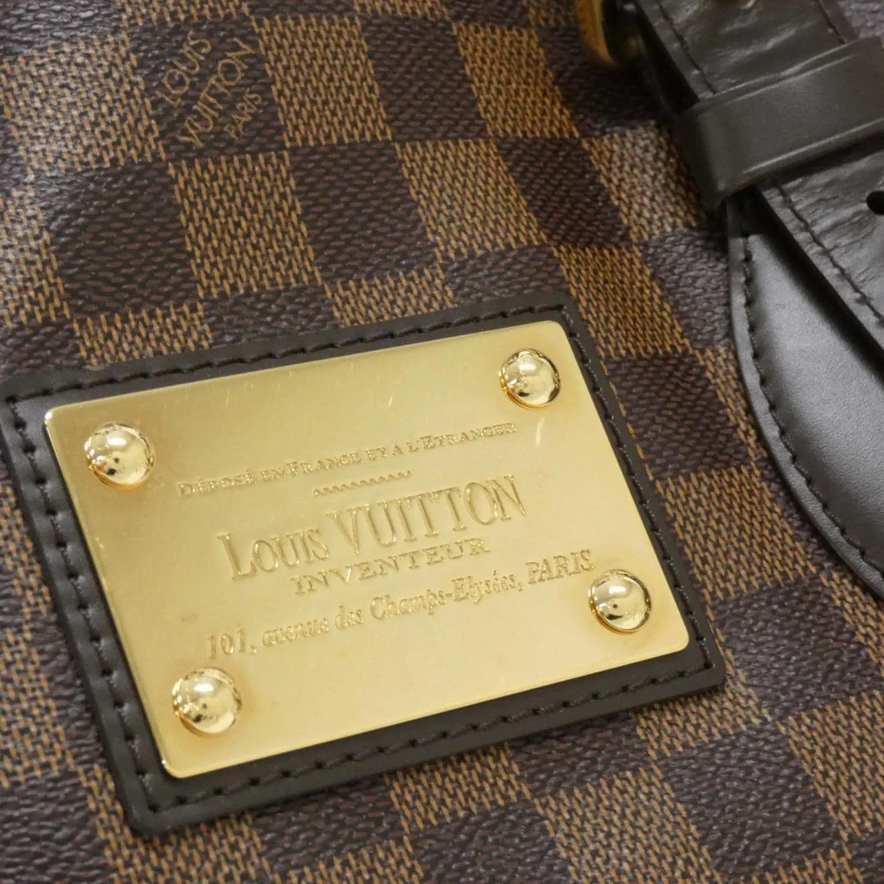 LOUIS VUITTON N51204 Handbag Damier 黑色 Damier 中古品A - 縮圖 7