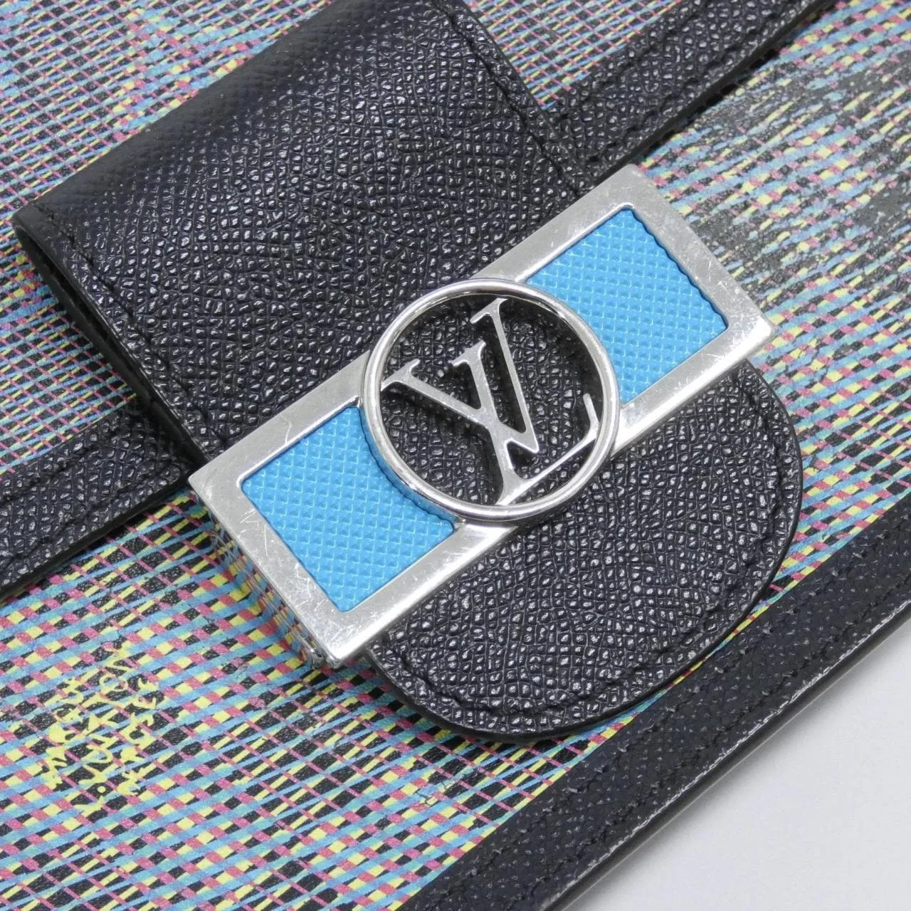 LOUIS VUITTON Dauphine M55454 Shoulder 藍色 中古品A - 縮圖 5