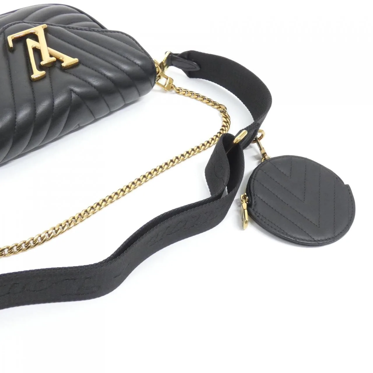 LOUIS VUITTON Pochette M56461 Shoulder 黑色 中古品A - 縮圖 6