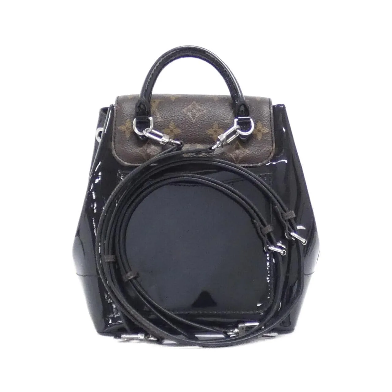 LOUIS VUITTON M55769 Backpack Monogram 黑色 Monogram 中古品A - 縮圖 2