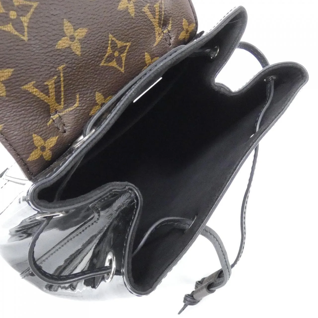 LOUIS VUITTON M55769 Backpack Monogram 黑色 Monogram 中古品A - 縮圖 10