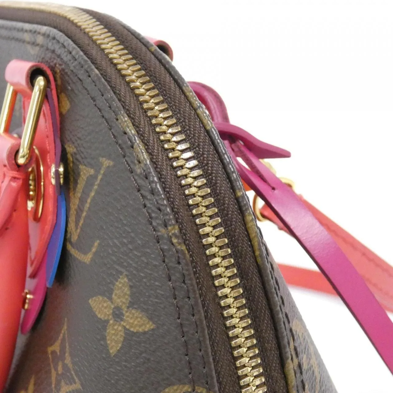 LOUIS VUITTON Alma M41659 Handbag Monogram 黑色 Monogram 中古品A - 縮圖 4