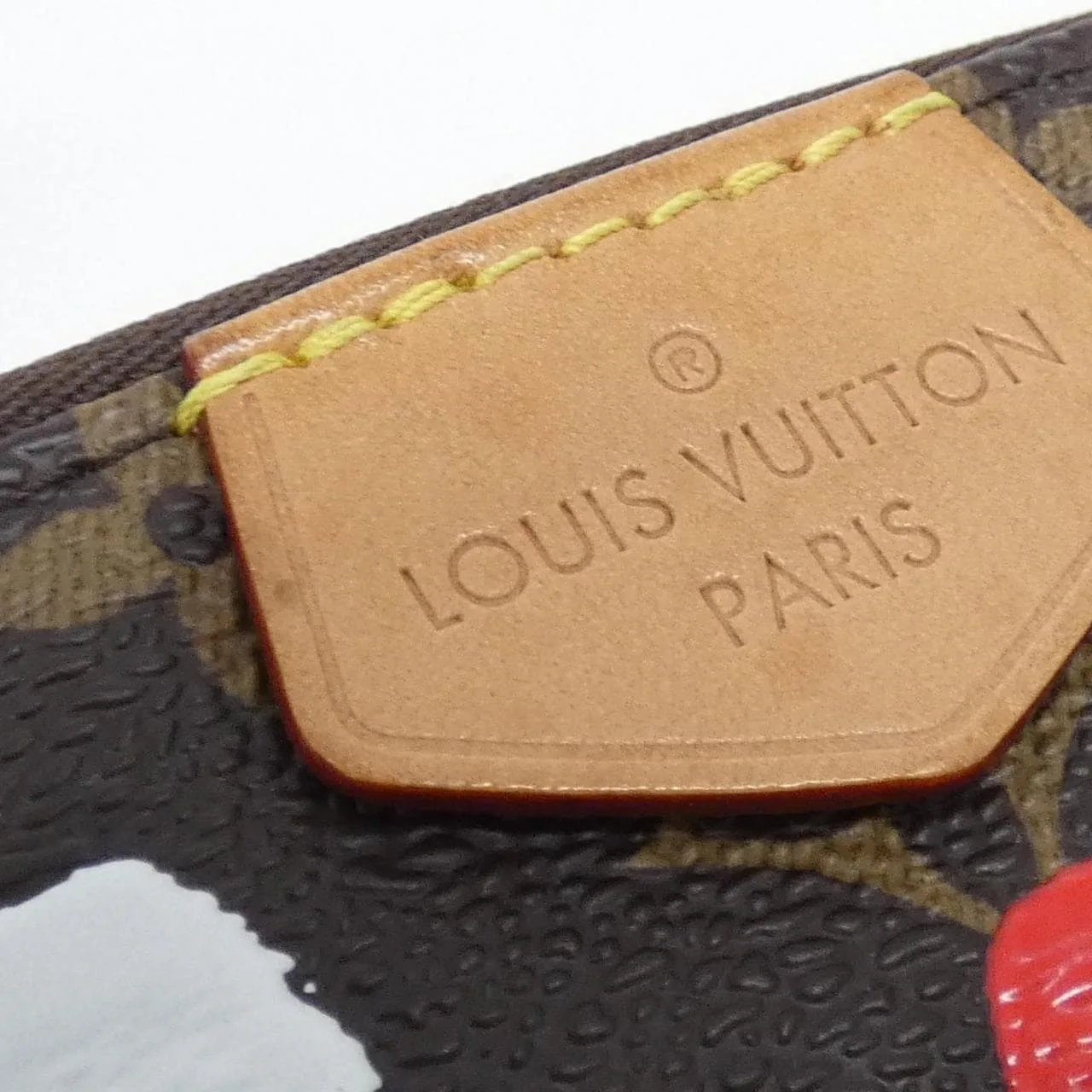 LOUIS VUITTON Pochette M46385 Shoulder Monogram 黑色 Monogram 中古品A - 縮圖 4