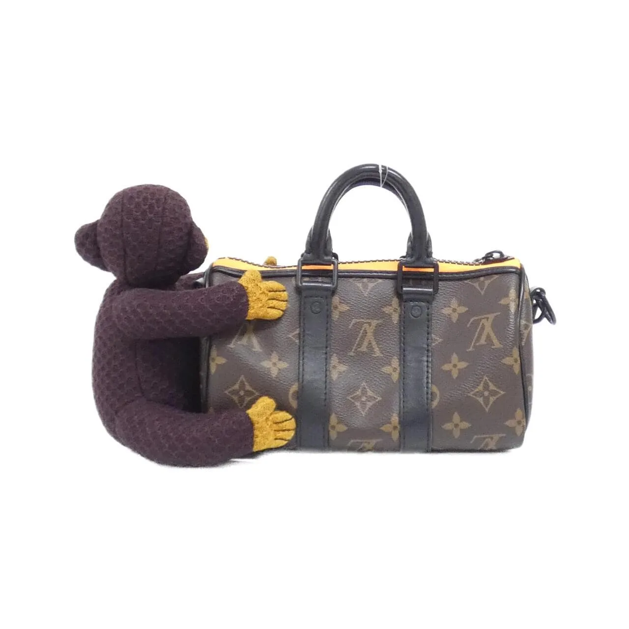 LOUIS VUITTON Keepall M80118 Boston Monogram 黑色 Monogram 中古品A - 縮圖 2