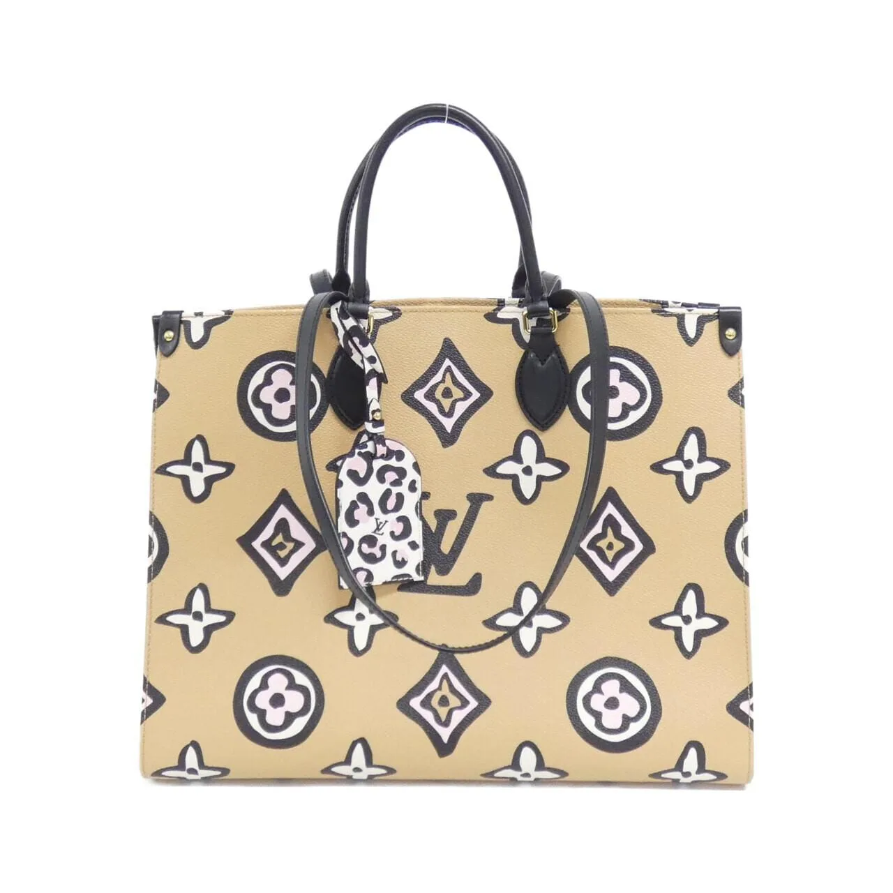 LOUIS VUITTON OnTheGo M45814 Handbag Canvas Black