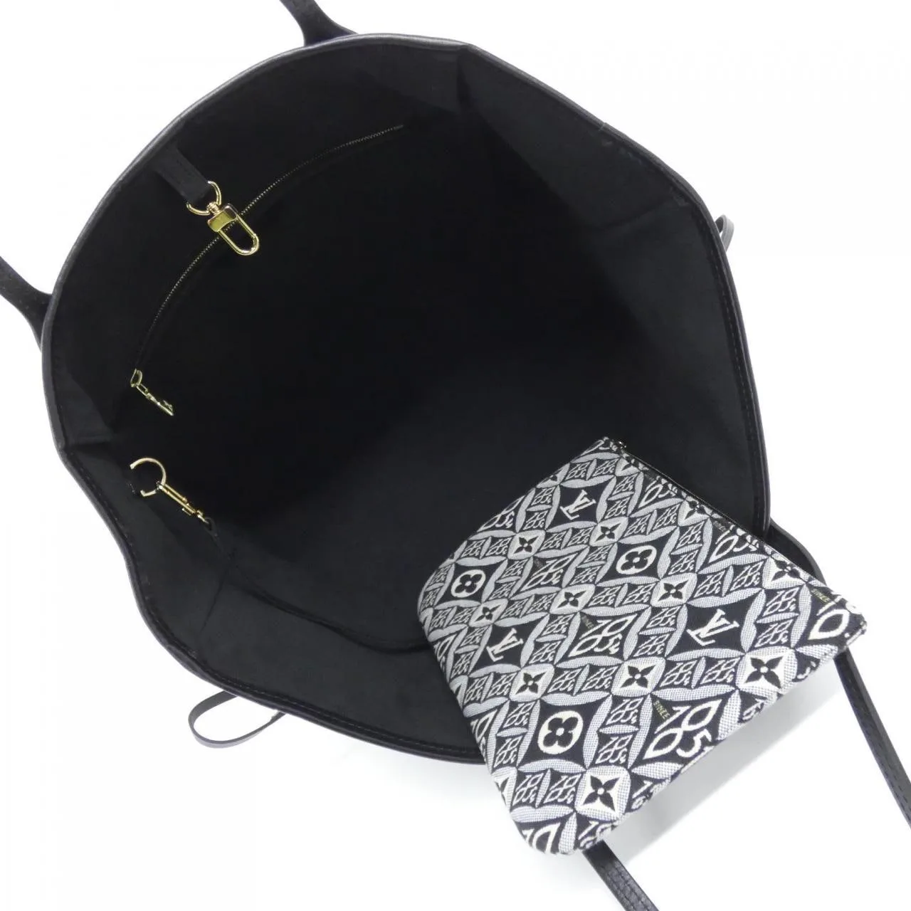 LOUIS VUITTON Neverfull M57230 Tote 黑色 中古品A - 縮圖 6