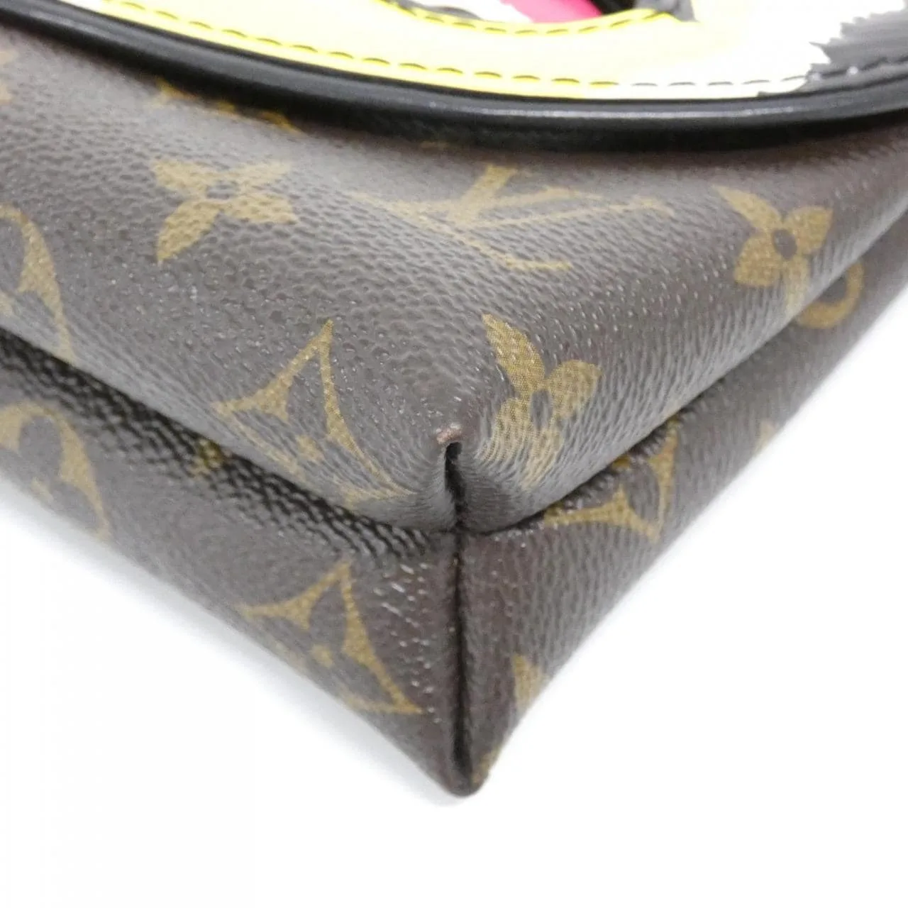 LOUIS VUITTON Pochette M43532 Shoulder Monogram 黑色 Monogram 中古品A - 縮圖 3