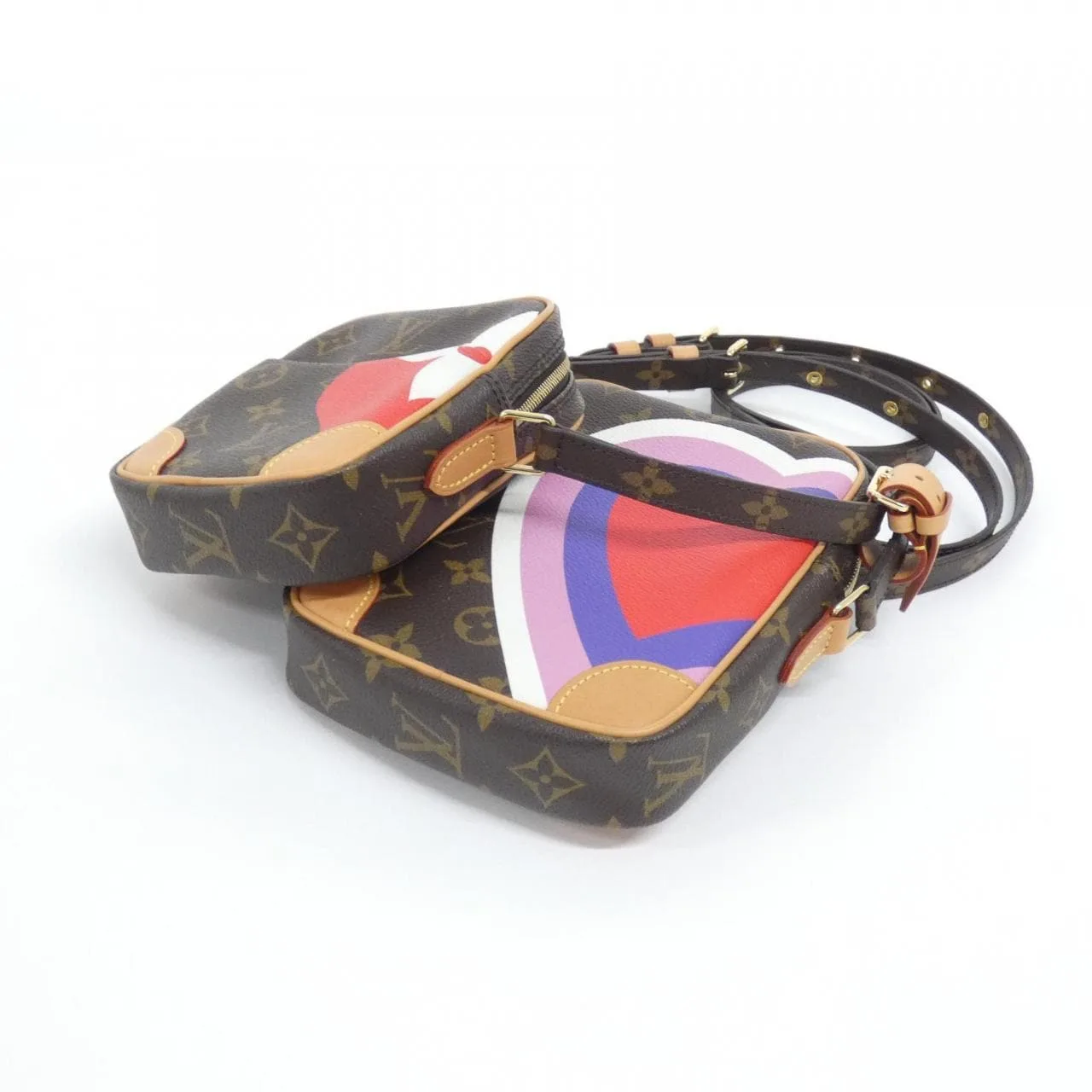 LOUIS VUITTON M57450 Shoulder Monogram 黑色 Monogram 中古品A - 縮圖 3