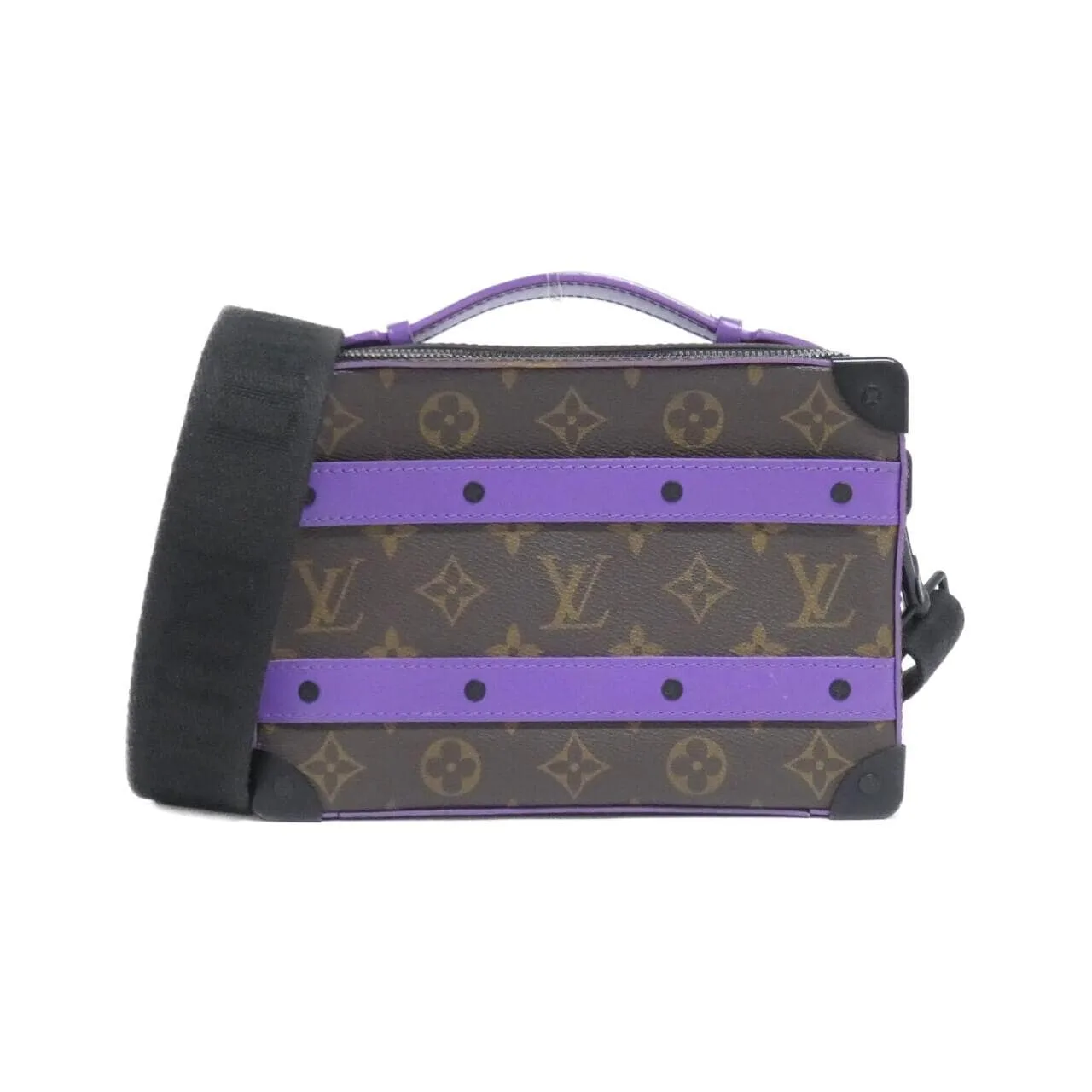 LOUIS VUITTON Soft Trunk M46264 Shoulder Monogram Black
