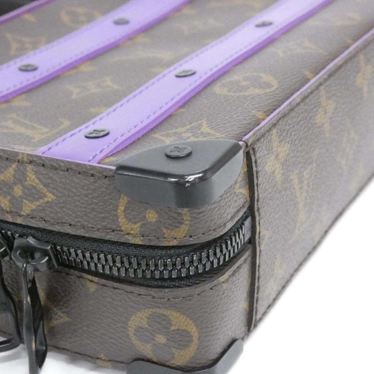 LOUIS VUITTON Soft Trunk M46264 Shoulder Monogram 黑色 Monogram 中古品A - 縮圖 3