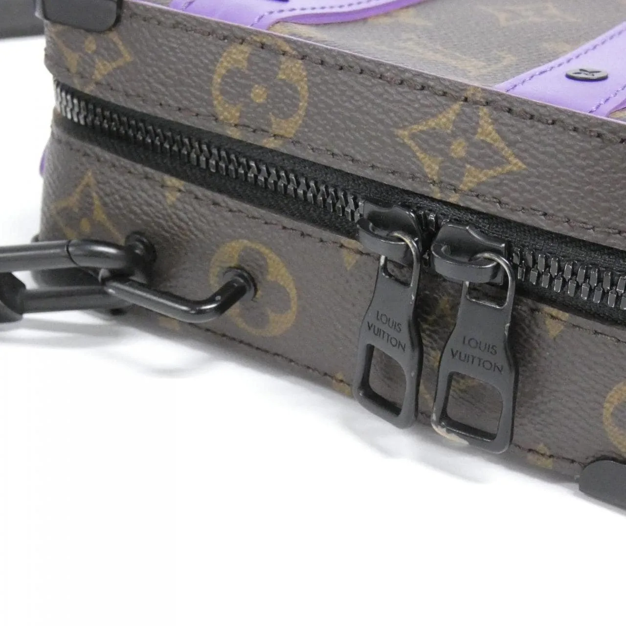 LOUIS VUITTON Soft Trunk M46264 Shoulder Monogram 黑色 Monogram 中古品A - 縮圖 6