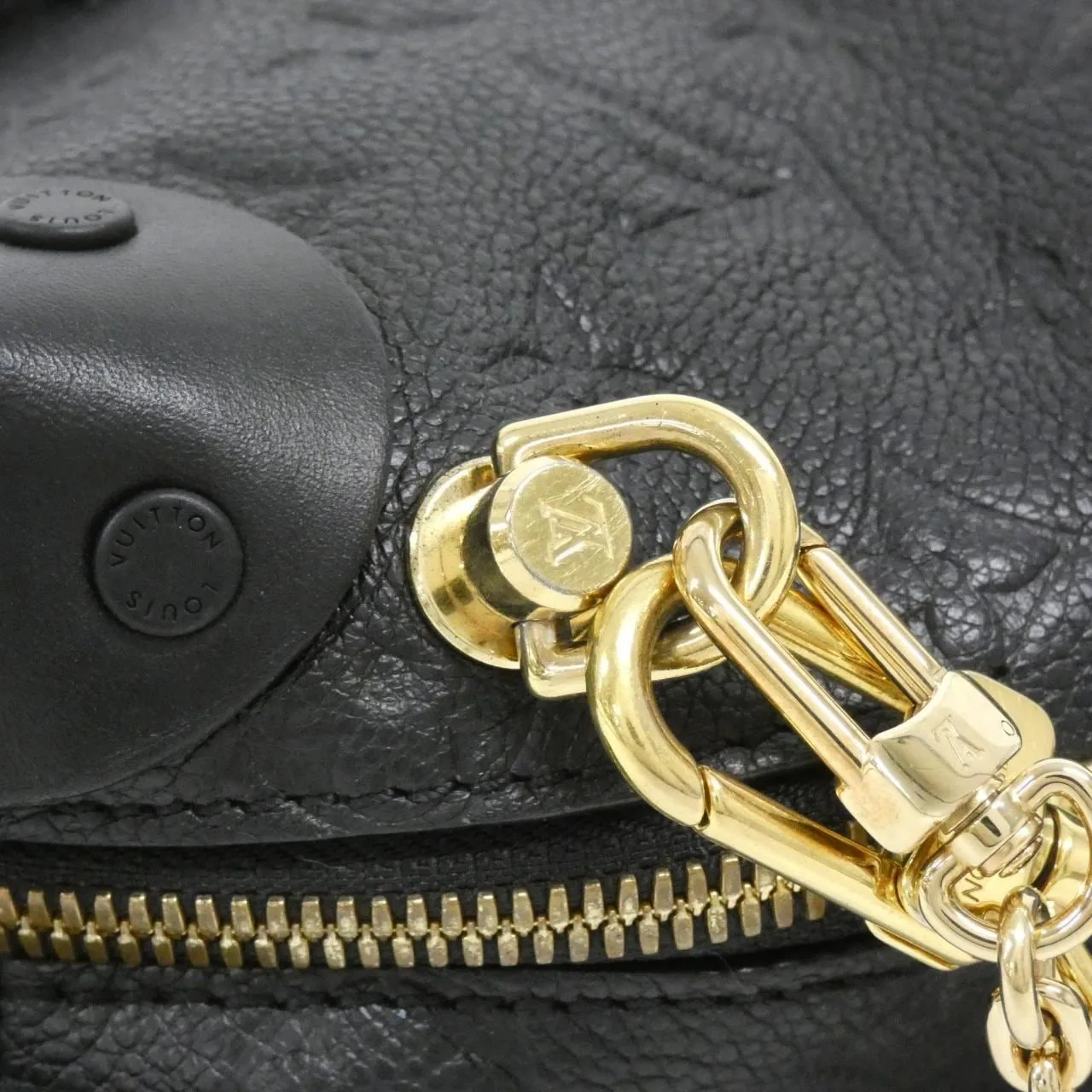 LOUIS VUITTON M45393 Handbag Monogram 黑色 Monogram 中古品A - 縮圖 5