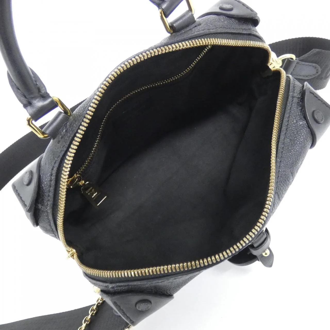 LOUIS VUITTON M45393 Handbag Monogram 黑色 Monogram 中古品A - 縮圖 9