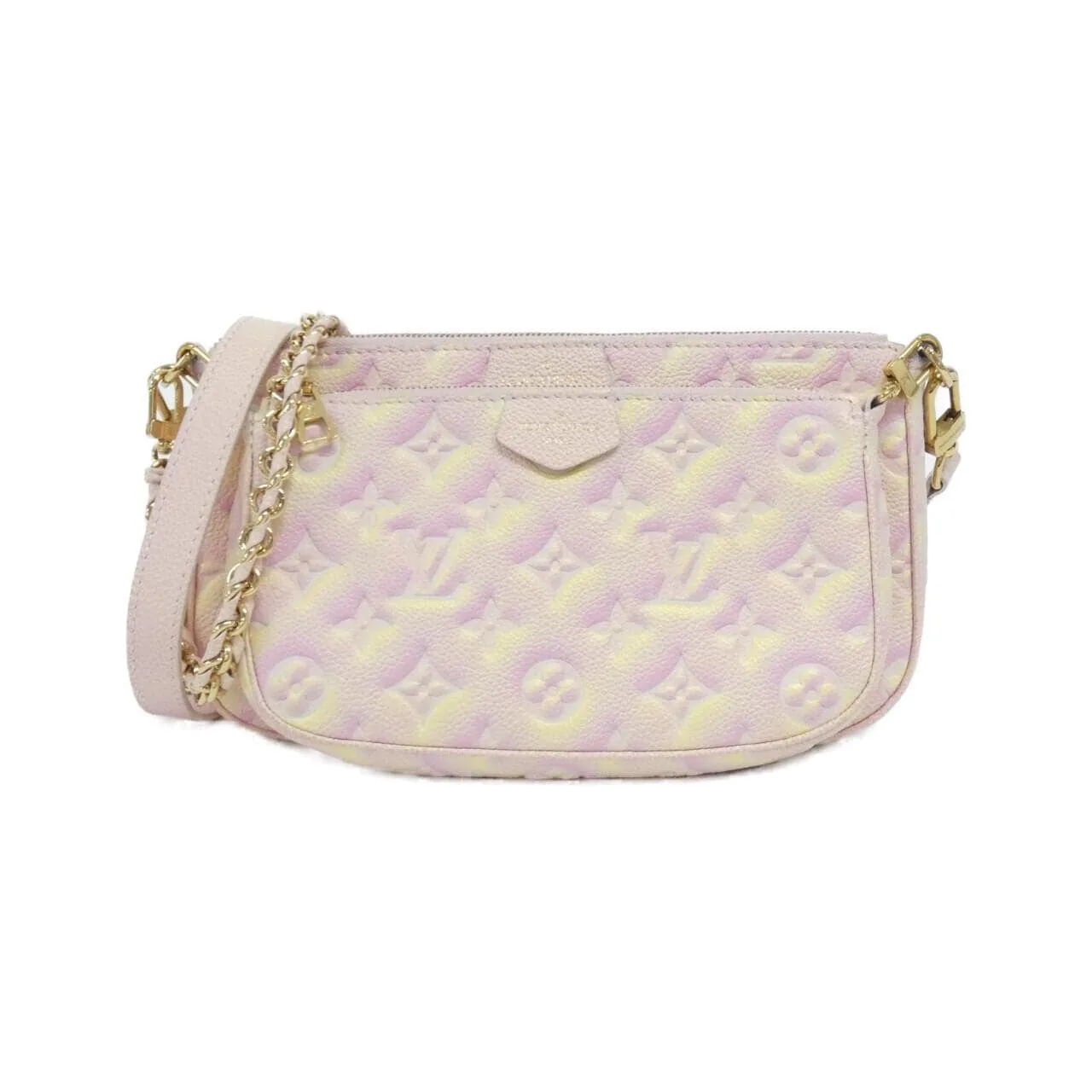 LOUIS VUITTON Pochette M46093 Shoulder Monogram Pink