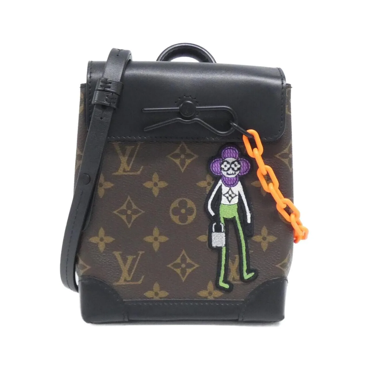 LOUIS VUITTON Steamer M80327 Shoulder Monogram Black