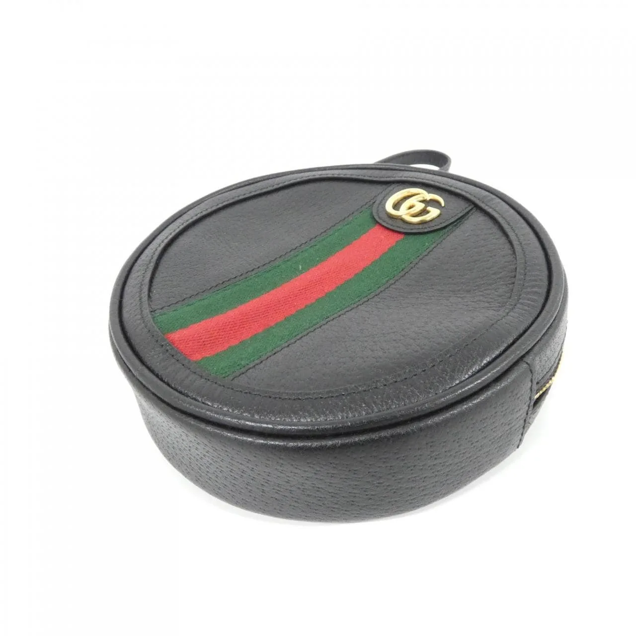 GUCCI 574841 DJ2DG Pouch Leather 黑色 皮革 中古品A - 縮圖 3