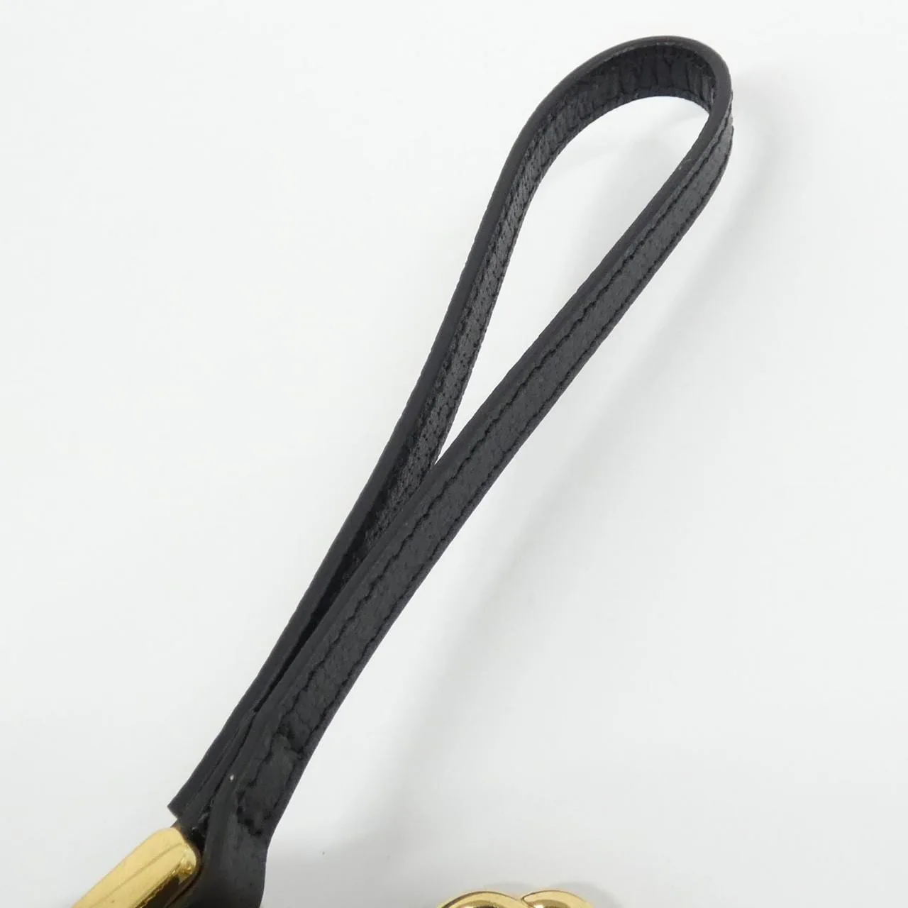 GUCCI 574841 DJ2DG Pouch Leather 黑色 皮革 中古品A - 縮圖 4