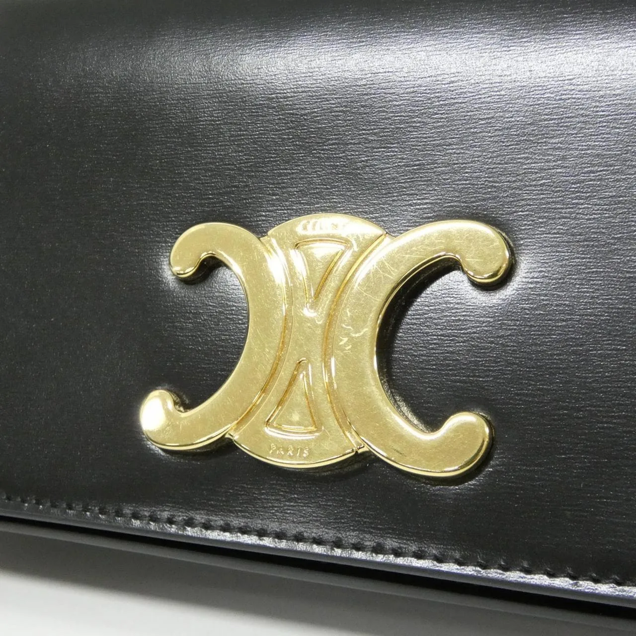 CELINE 10L973GCH Shoulder 黑色 中古品A - 縮圖 4