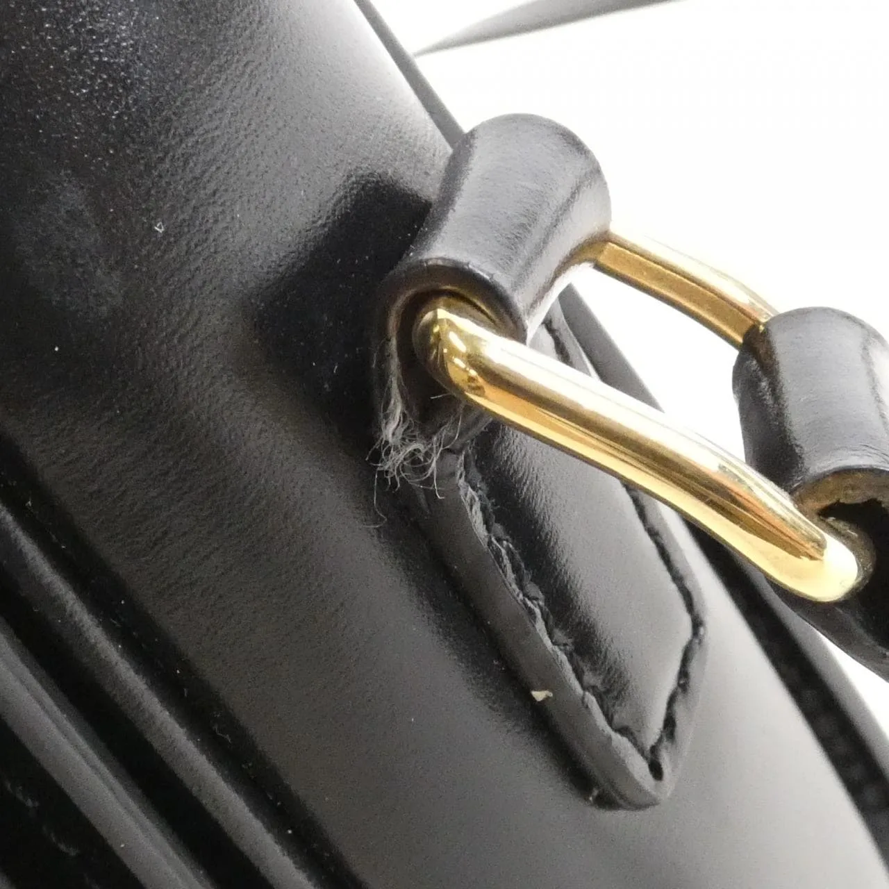 CELINE Triomphe 肩背包 帆布 黑色 帆布 中古品B - 縮圖 6