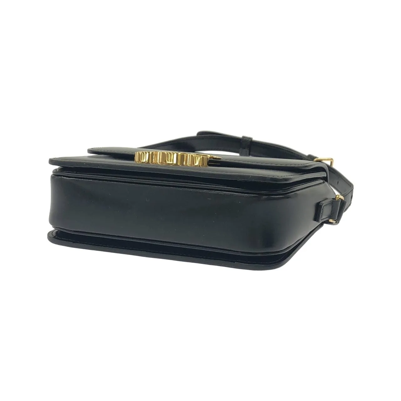 CELINE Triomphe 188423BF4 肩背包 黑色 中古品A - 縮圖 3