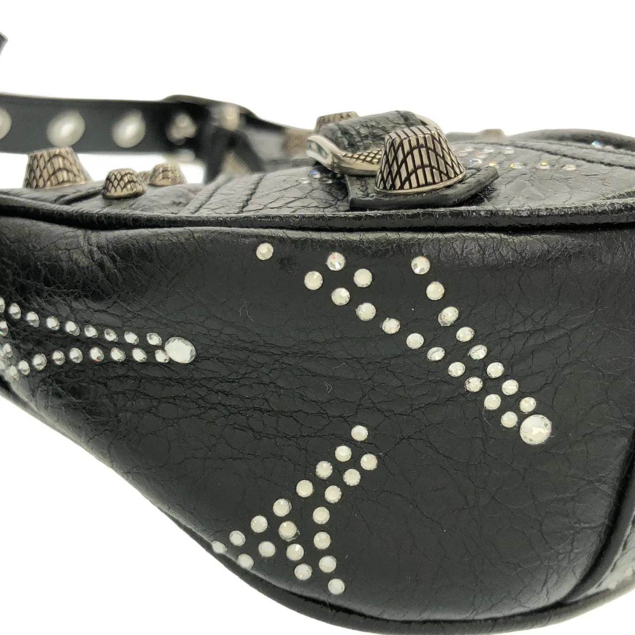 BALENCIAGA Le Cagole 671309 肩背包 皮革 黑色 皮革 中古品A - 縮圖 4