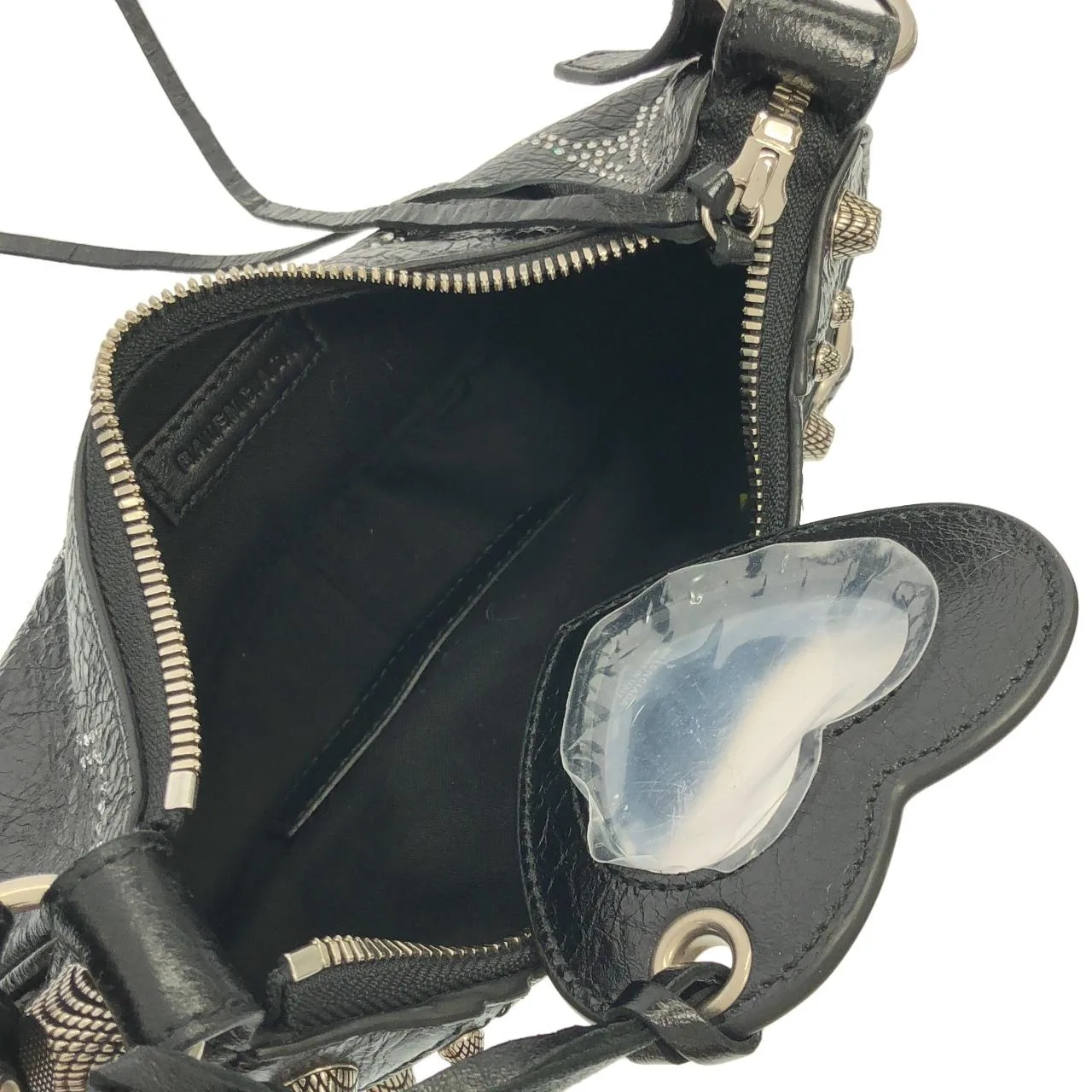 BALENCIAGA Le Cagole 671309 肩背包 皮革 黑色 皮革 中古品A - 縮圖 6