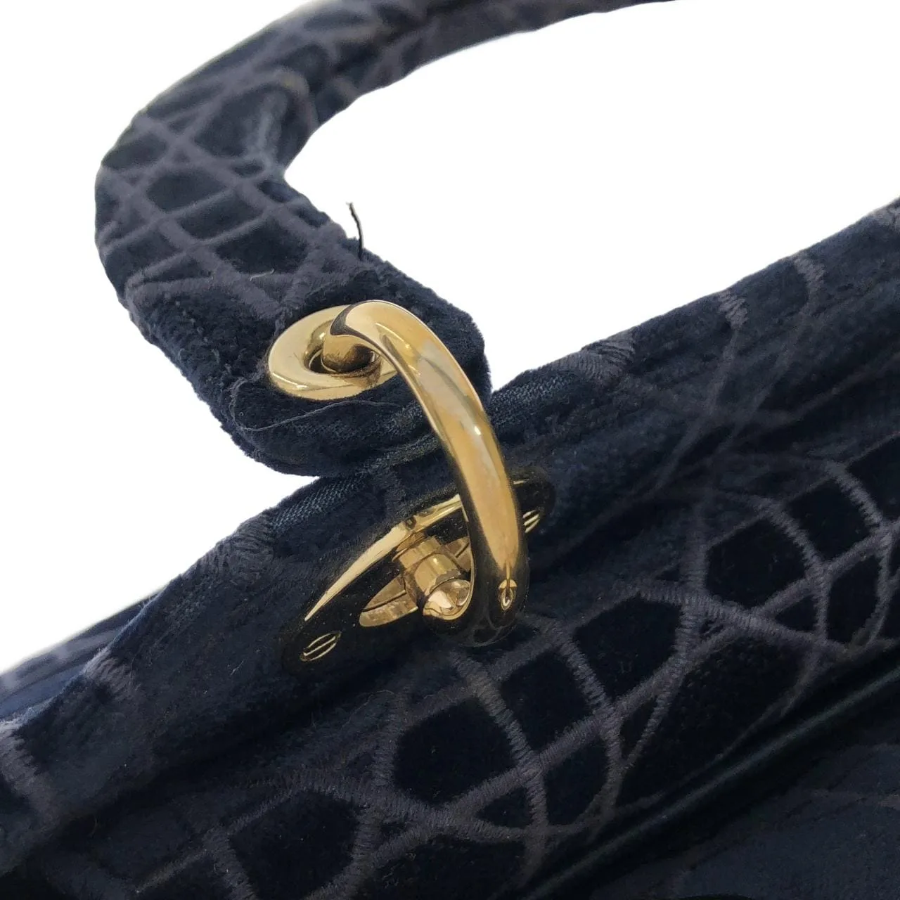 DIOR Lady Dior M0565OWVP 手提包 黑色 中古品A - 縮圖 5