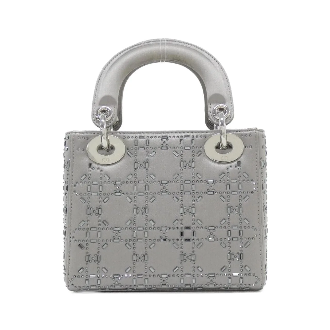 DIOR Lady Dior M0500PRTC Handbag Satin Black Satin Rank A - Thumbnail 2