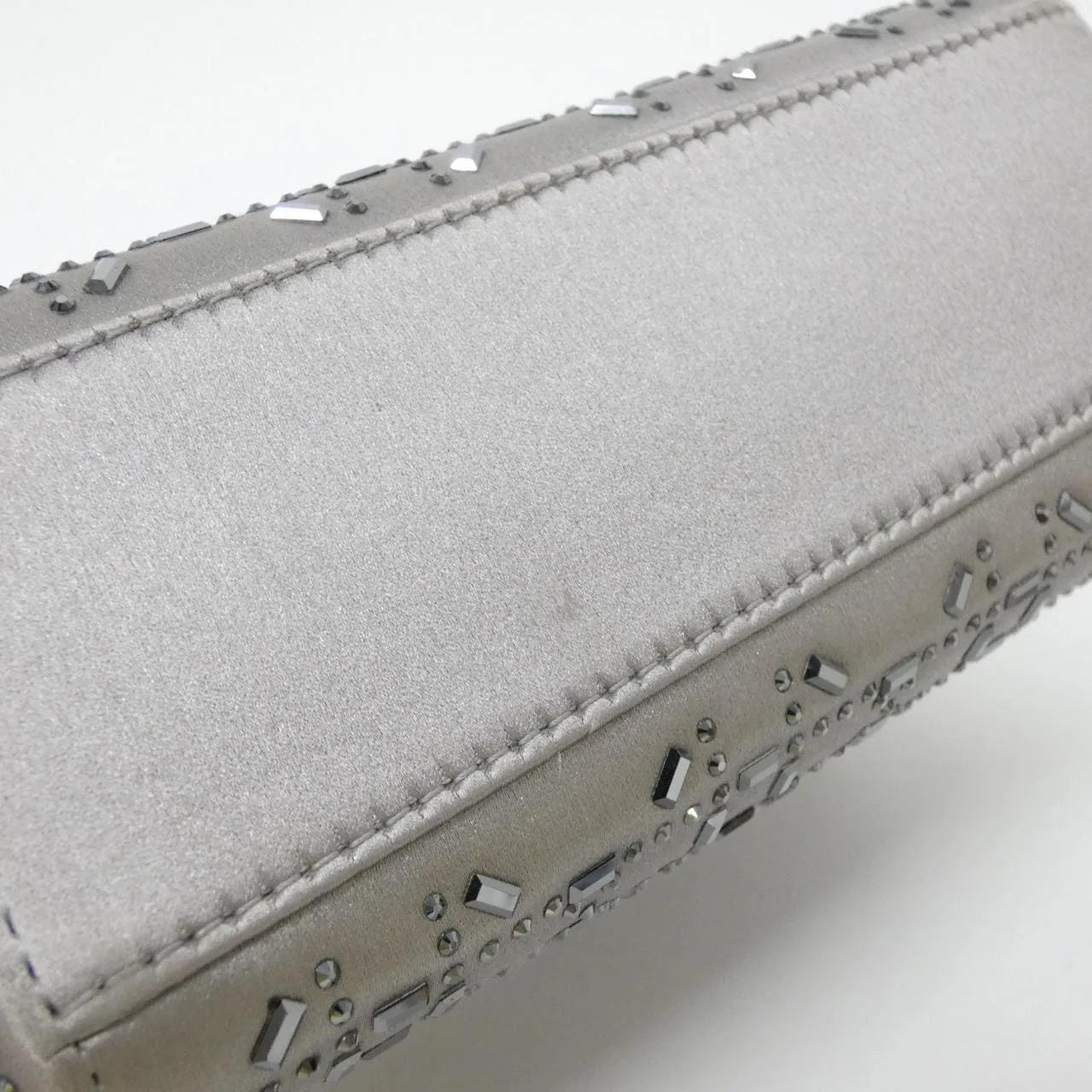 DIOR Lady Dior M0500PRTC Handbag Satin Black Satin Rank A - Thumbnail 3