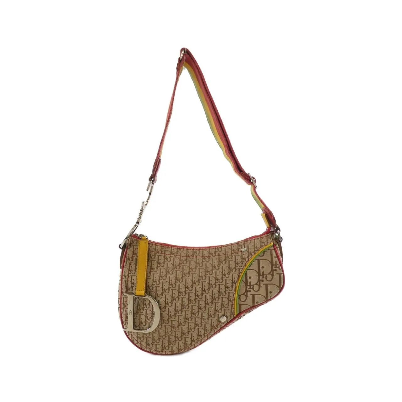 DIOR Saddle Shoulder Canvas Beige