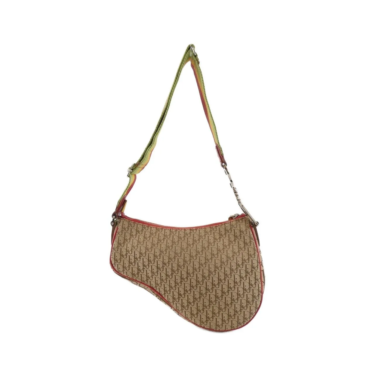 DIOR Saddle Shoulder Canvas 米色 帆布 中古品B - 縮圖 2