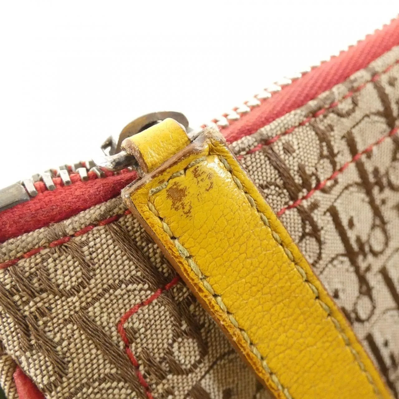 DIOR Saddle Shoulder Canvas 米色 帆布 中古品B - 縮圖 4