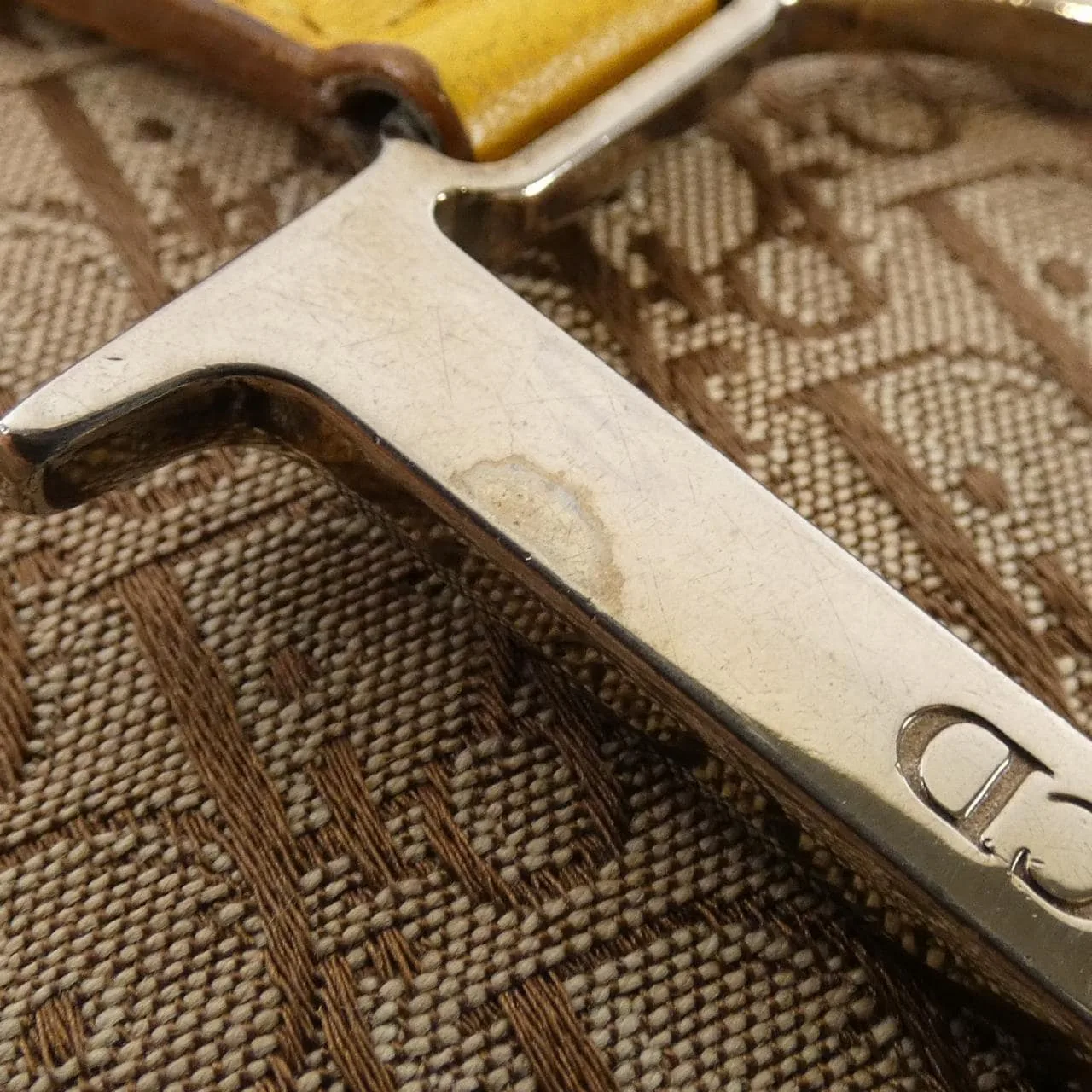 DIOR Saddle Shoulder Canvas 米色 帆布 中古品B - 縮圖 5