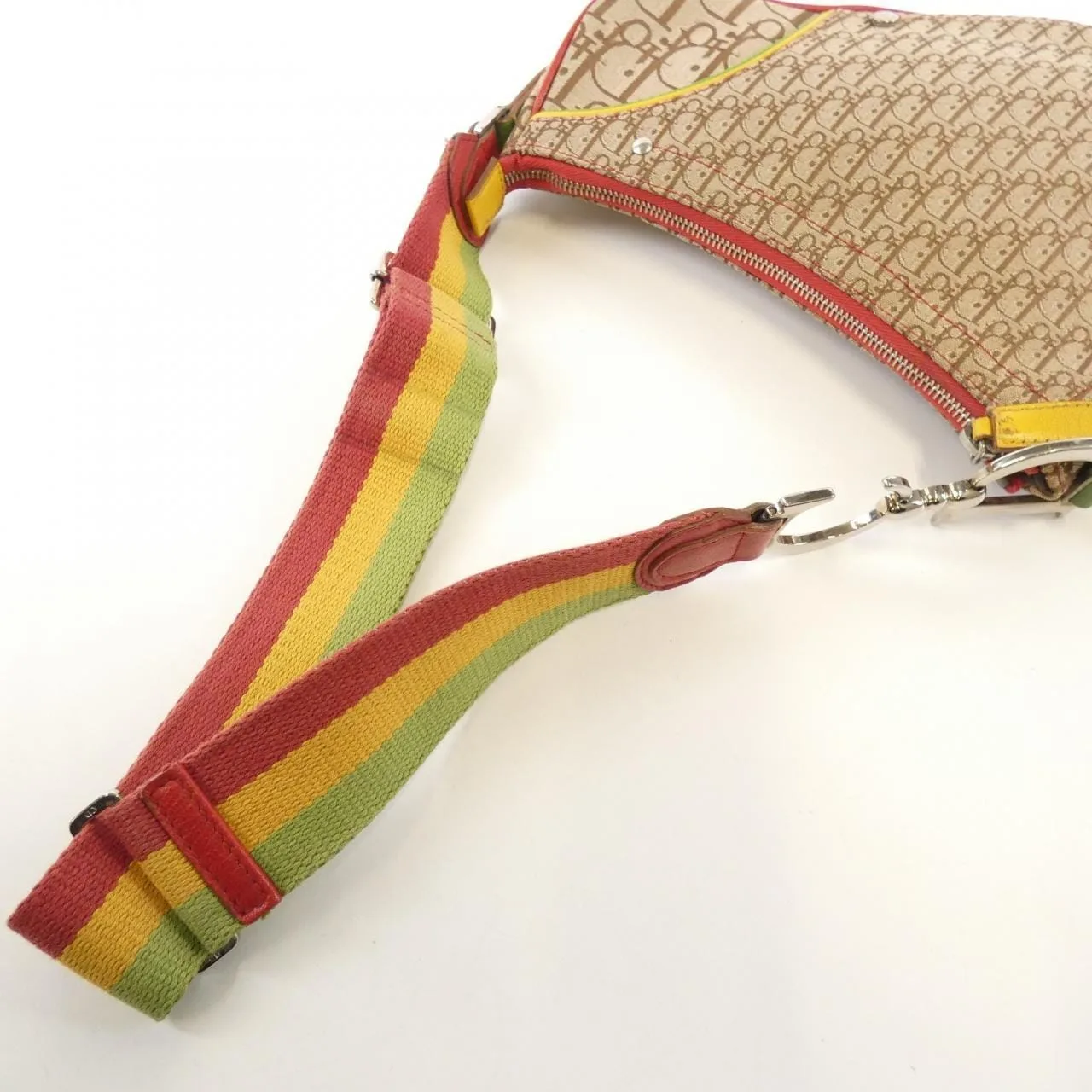 DIOR Saddle Shoulder Canvas 米色 帆布 中古品B - 縮圖 6