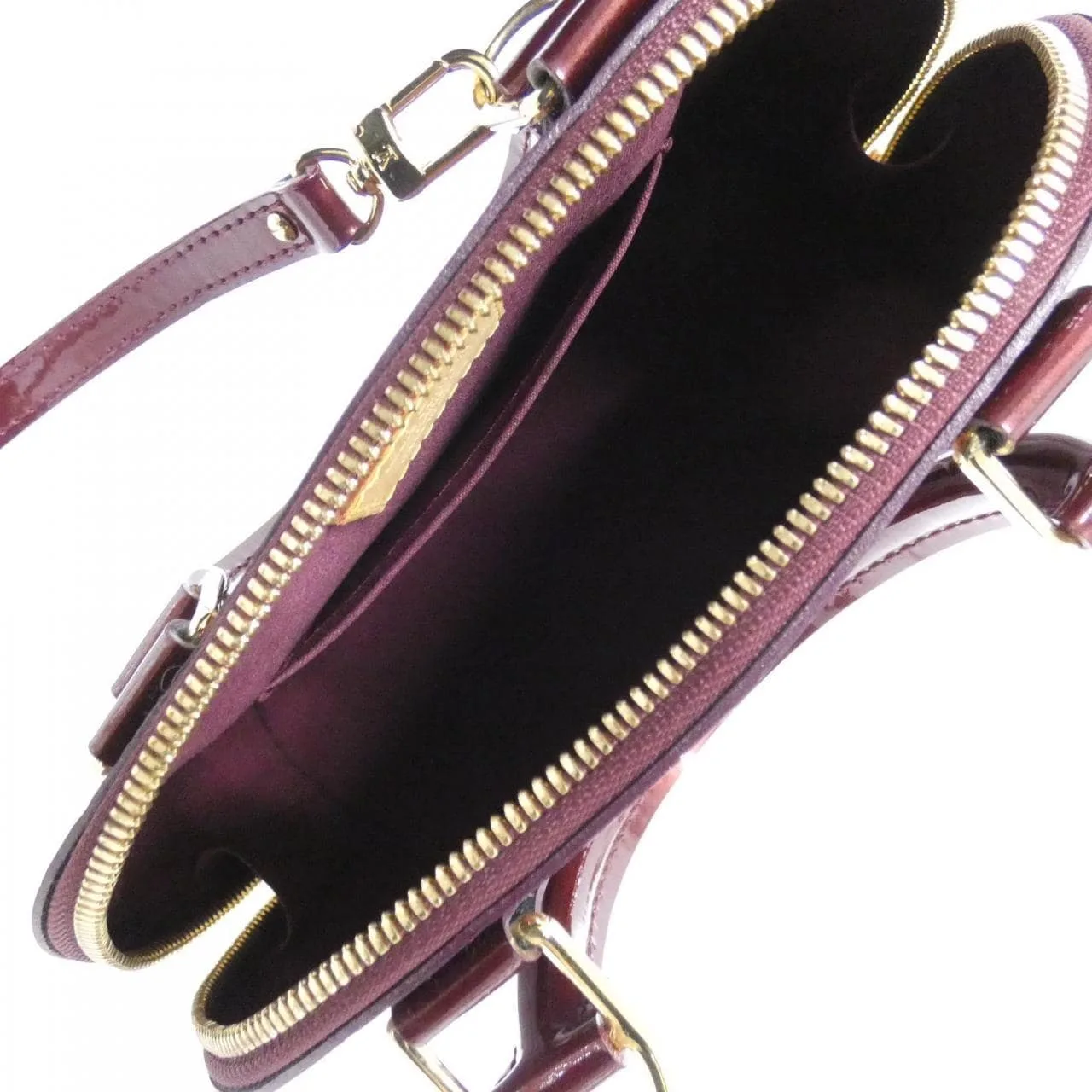 LOUIS VUITTON Alma M91676 Handbag Vernis Rouge Vernis 中古品A - 縮圖 8