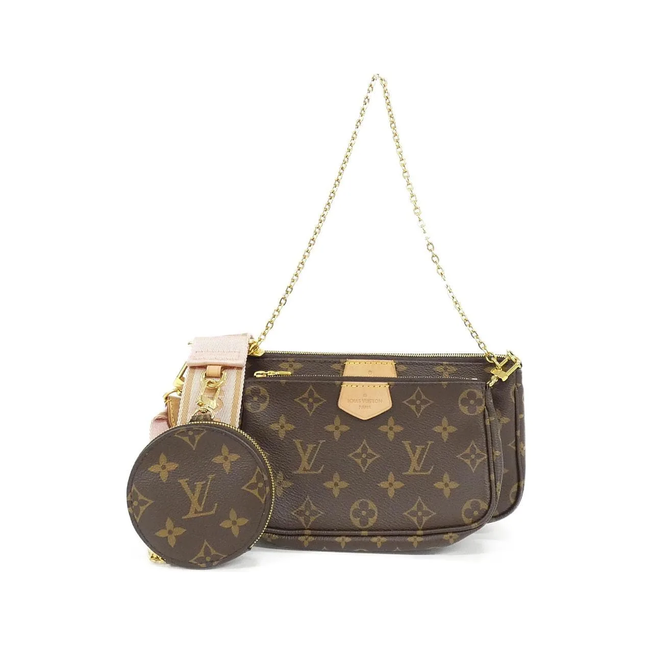LOUIS VUITTON Pochette M44840 Shoulder Monogram Black