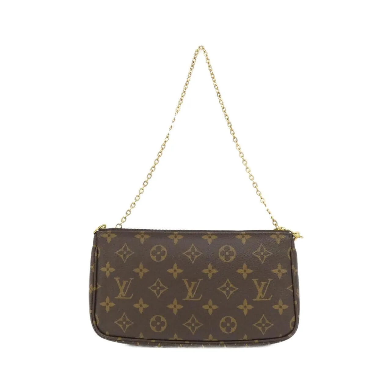 LOUIS VUITTON Pochette M44840 Shoulder Monogram 黑色 Monogram 中古品A - 縮圖 2