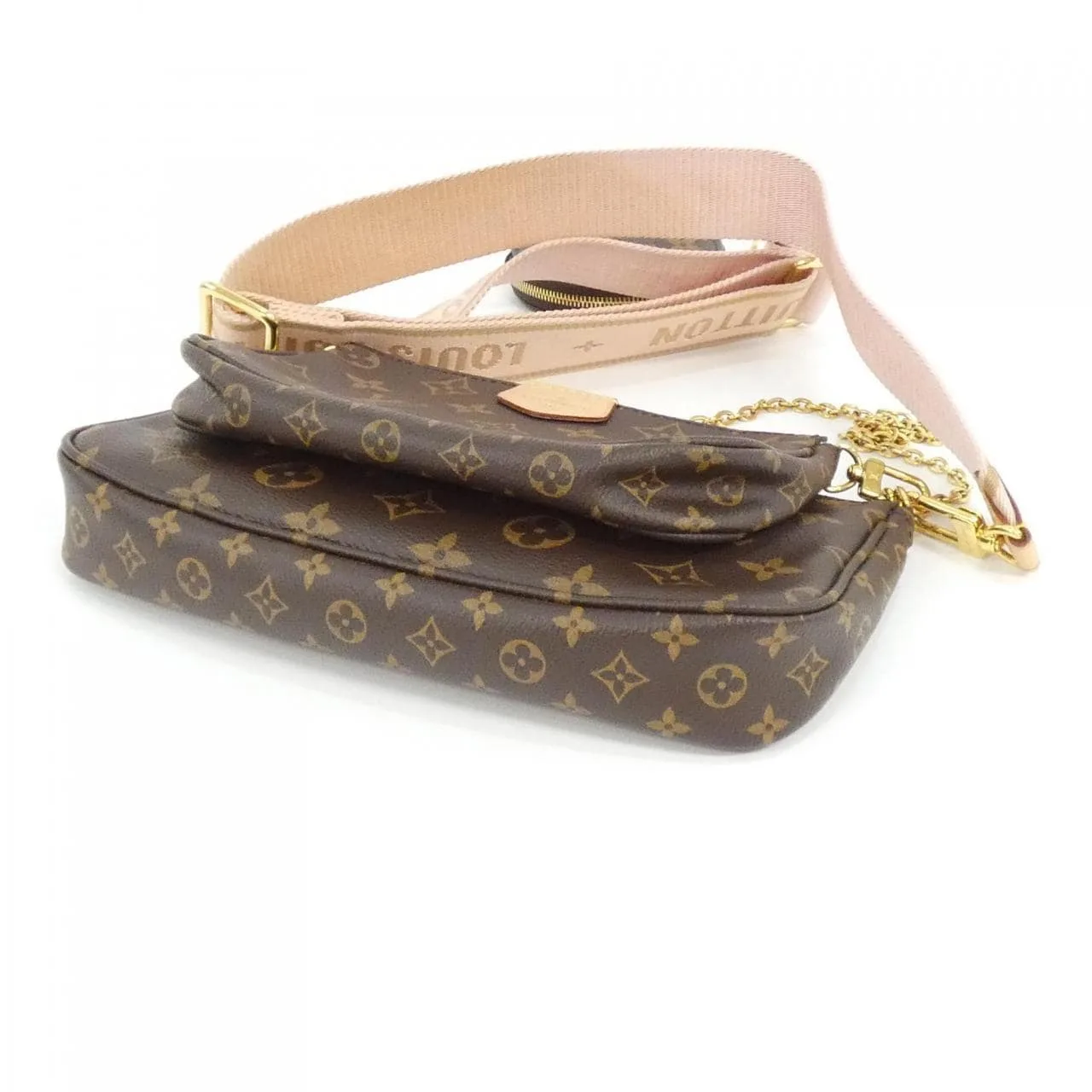 LOUIS VUITTON Pochette M44840 Shoulder Monogram 黑色 Monogram 中古品A - 縮圖 3