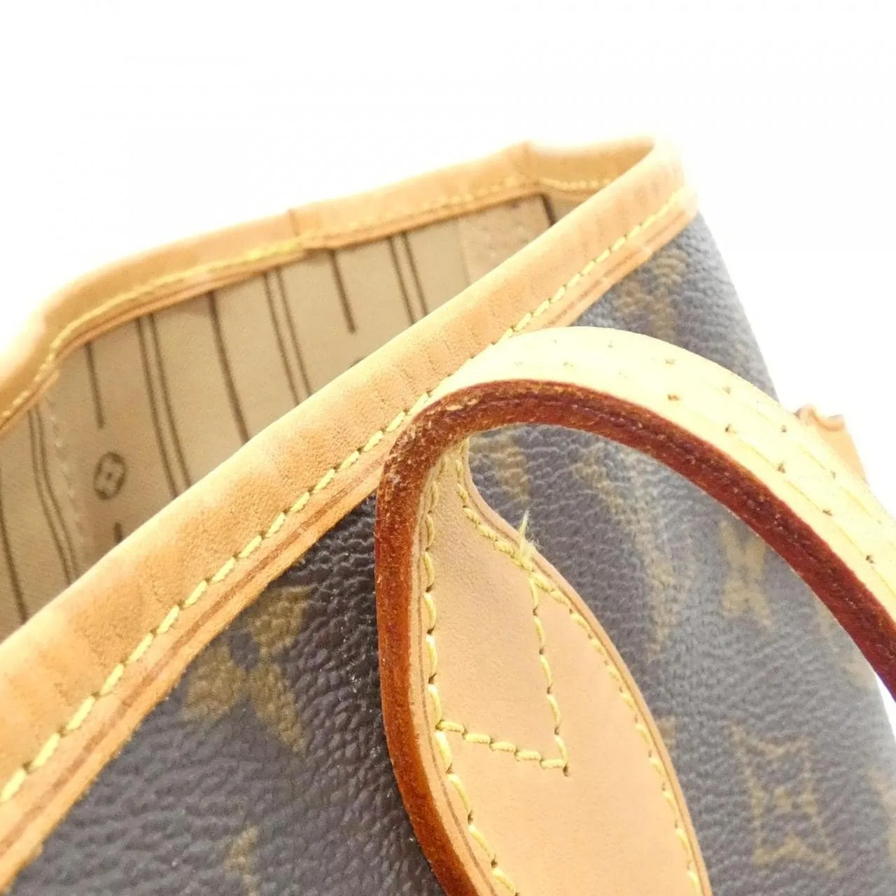 LOUIS VUITTON Neverfull M40156 Tote Monogram 黑色 Monogram 中古品A - 縮圖 5